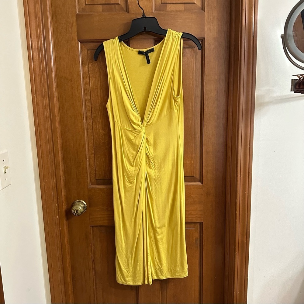 BCBG Yellow Sleeveless Dress NWOT - Picture 1 of 5